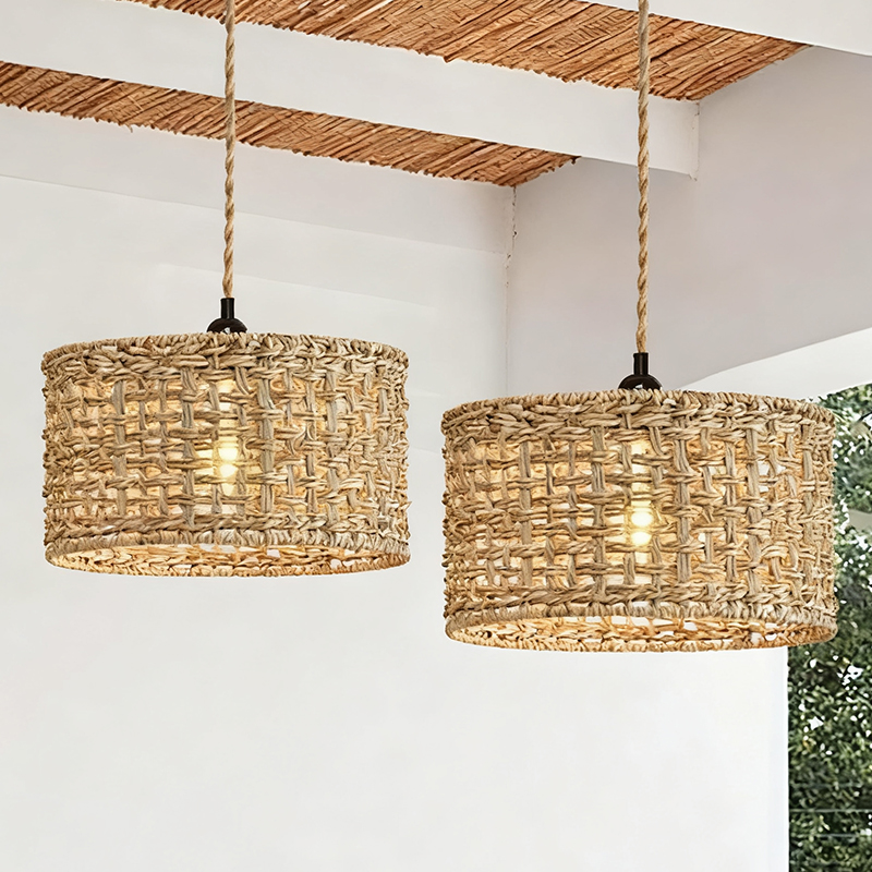 Kitchen Appliances Vintage - Rieten rotan hanglamp theehuis gastgezinnen decoratieve