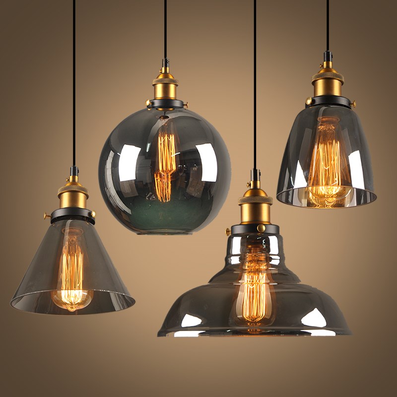Kitchen Appliances Vintage - Nordic Vintage Hanglampen Industriële Glas Hanglamp