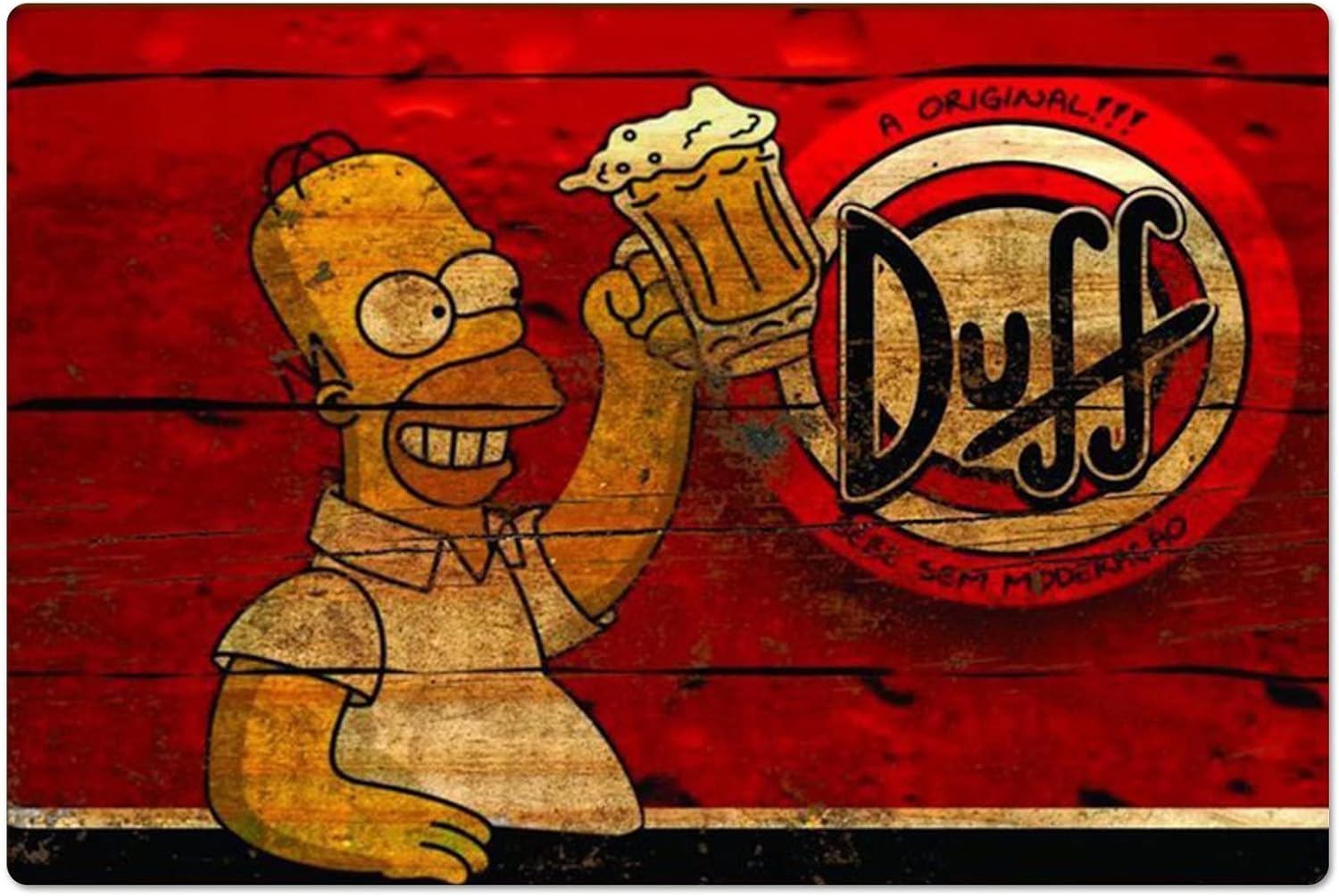 Kitchen Appliances Vintage - Retro Metal Poster Homer Duff Bier