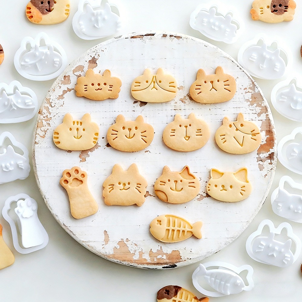 Kitchen Appliances Brand - Schattige Kitten DIY Stempel Koekjesvormpjes Bakvorm