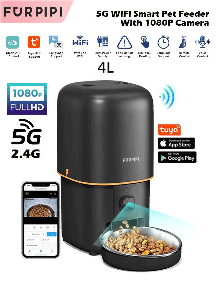 Kitchen Appliances Video - Automatische Kat Feeder Camera Huisdier Smart