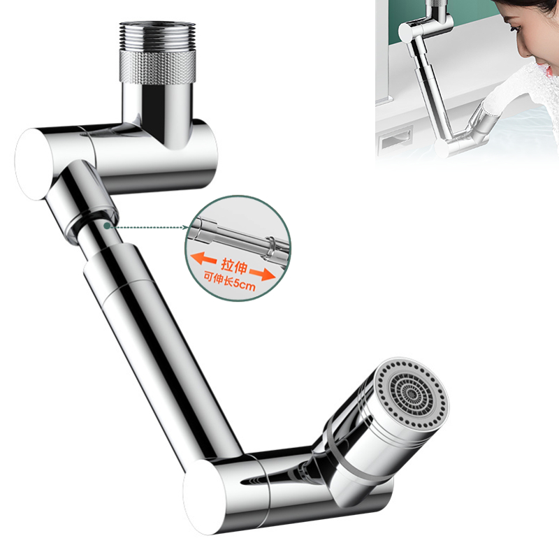 Kitchen Appliances Bundle - 1440 ° Draaibare, schaalbare metalen kraan,