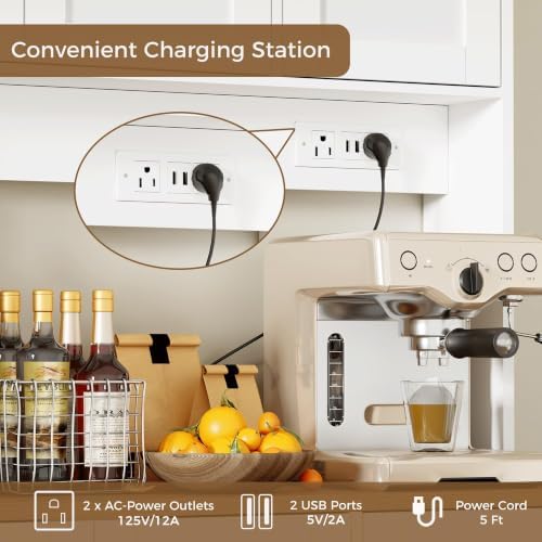 72 inch LED hoge keukenkast me - Kitchen Appliances Outlet recensie en prijs