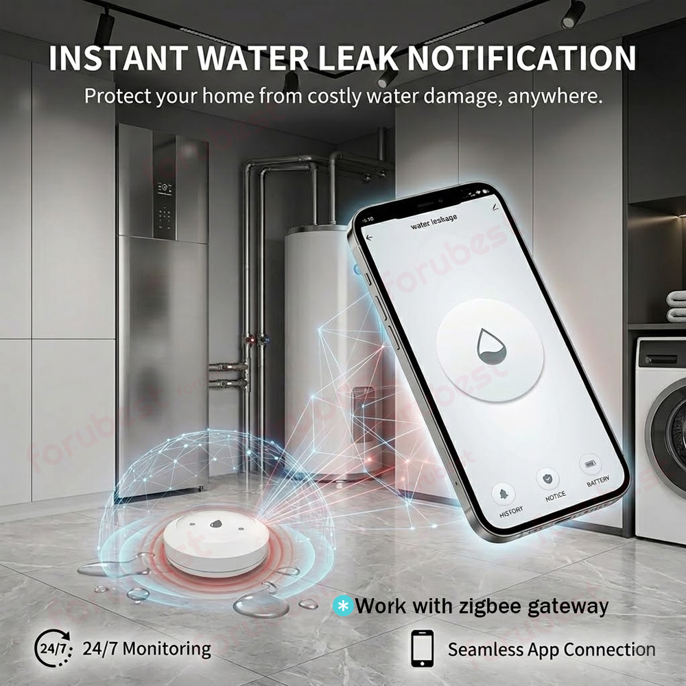 Zigbee Watersensor Lekdetectie - Kitchen Appliances Video recensie en prijs