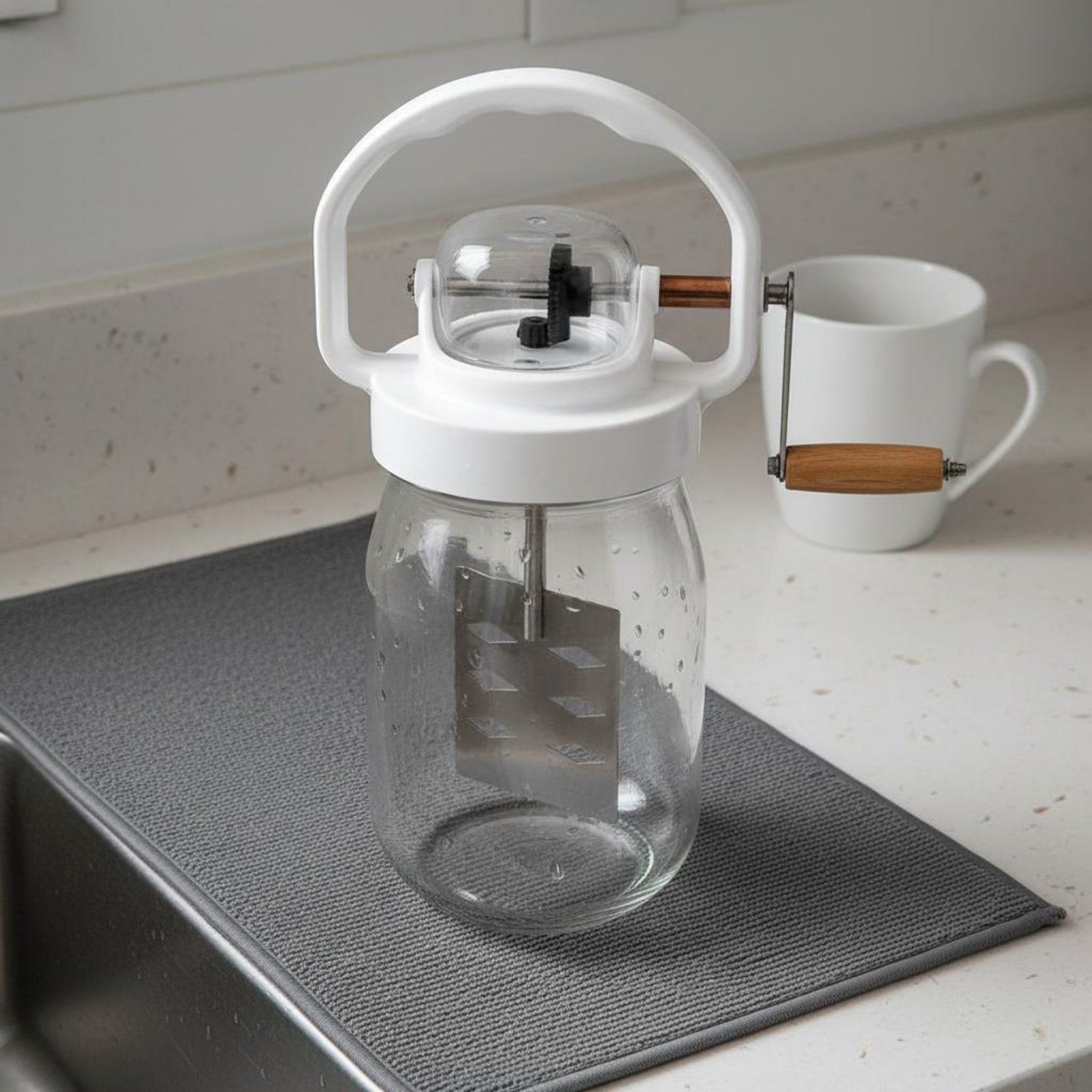 Handmatige boterkarnton, makke - Kitchen Appliances Unit recensie en prijs