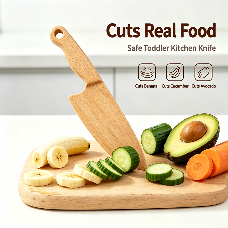 Houten kindermes voor koken Le - Kitchen Appliances For Kids recensie en prijs