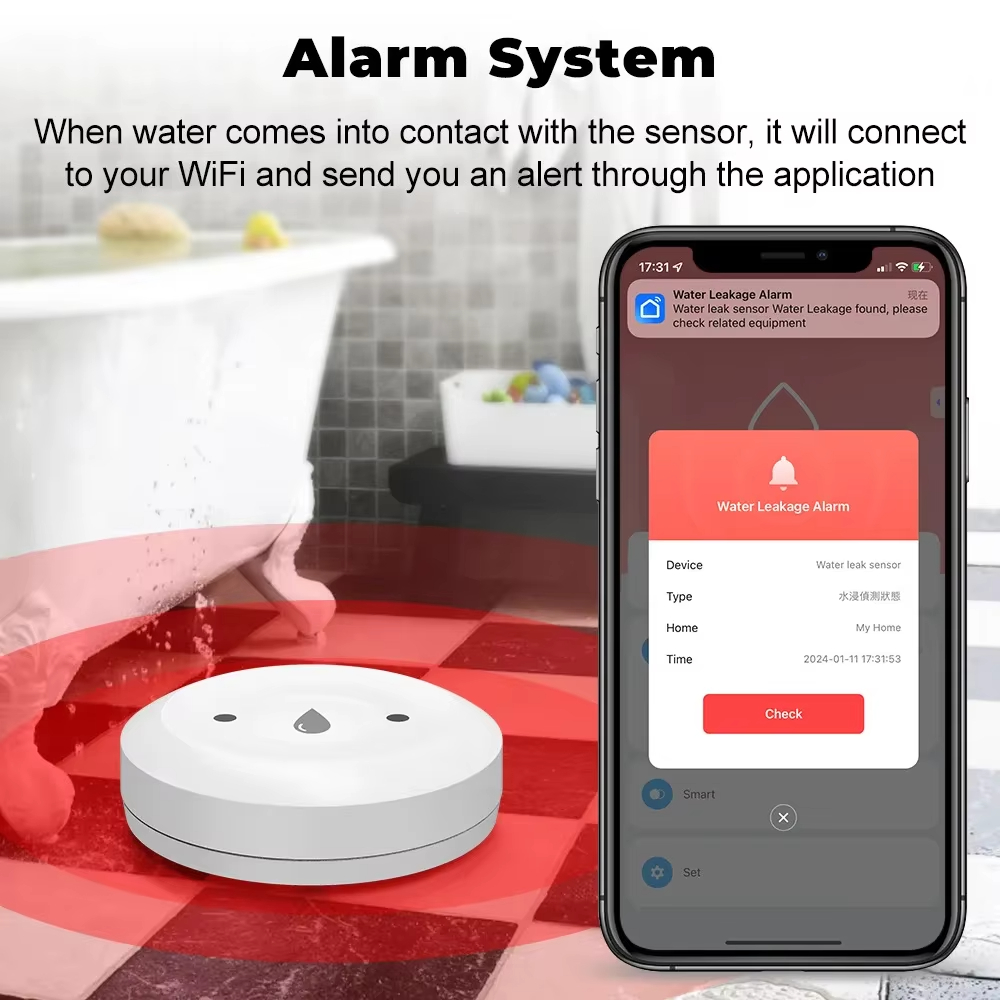Tuya ZigBee 3.0 Waterlekdetect - Kitchen Appliances Video recensie en prijs