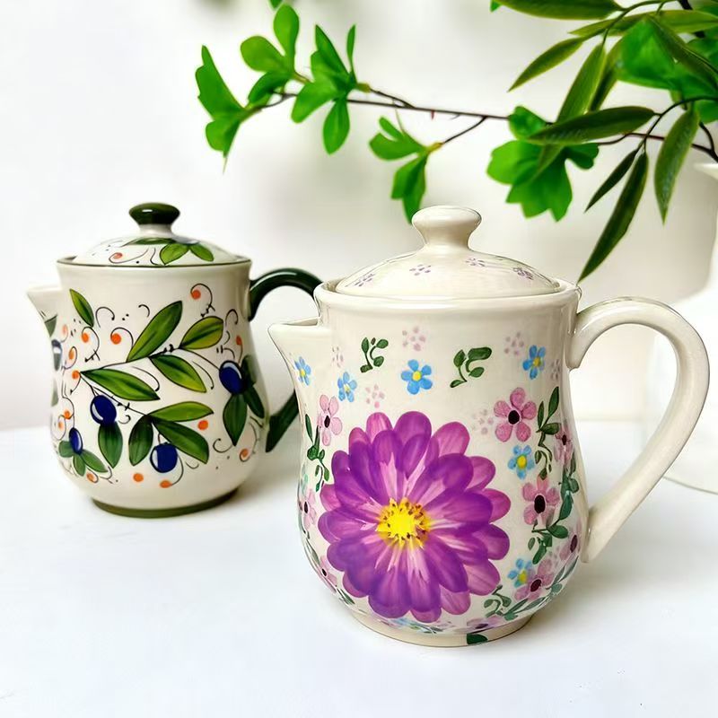 Olijfgroene keramische bloem o - Kitchen Appliances Vintage recensie en prijs