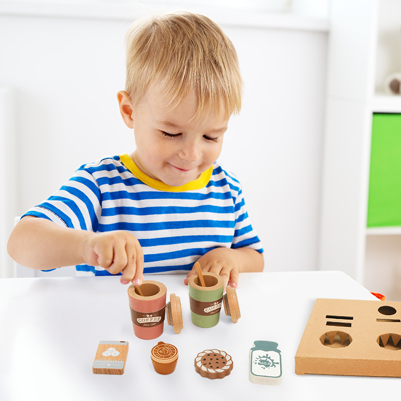 Houten koffiespeelgoedset voor - Kitchen Appliances For Kids recensie en prijs