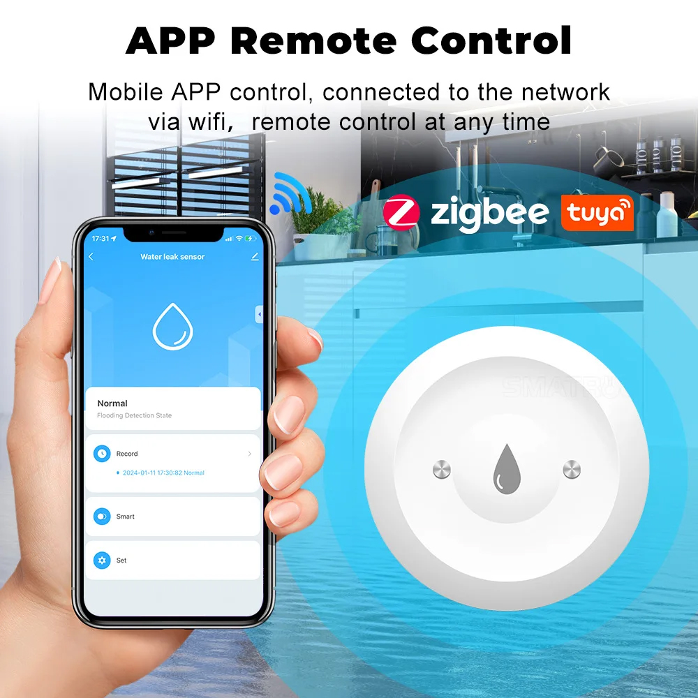 Tuya Zigbee watersensor overst - Kitchen Appliances Video recensie en prijs