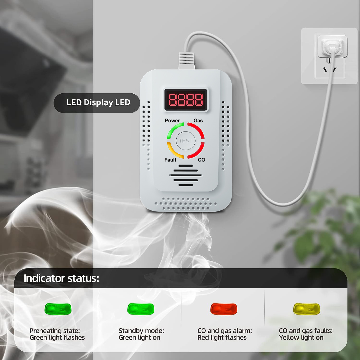 Aardgasdetector 2in1 en koolmo - Kitchen Appliances Video recensie en prijs