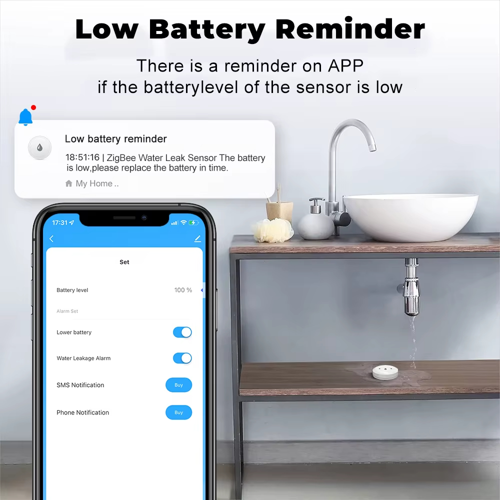 ZigBee Smart Waterleksensor Ov - Kitchen Appliances Video recensie en prijs
